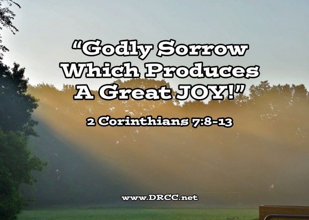 Godly Sorrow Which Produces A Great JOY! (Sermon&nbsp;Audio)