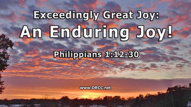 Exceedingly Great Joy: Making It LAST! (Sermon&nbsp;Audio)