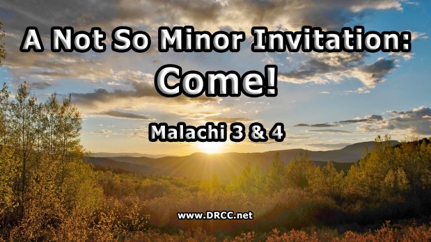 A Not So Minor Invitation: Return! (Sermon&nbsp;Audio)